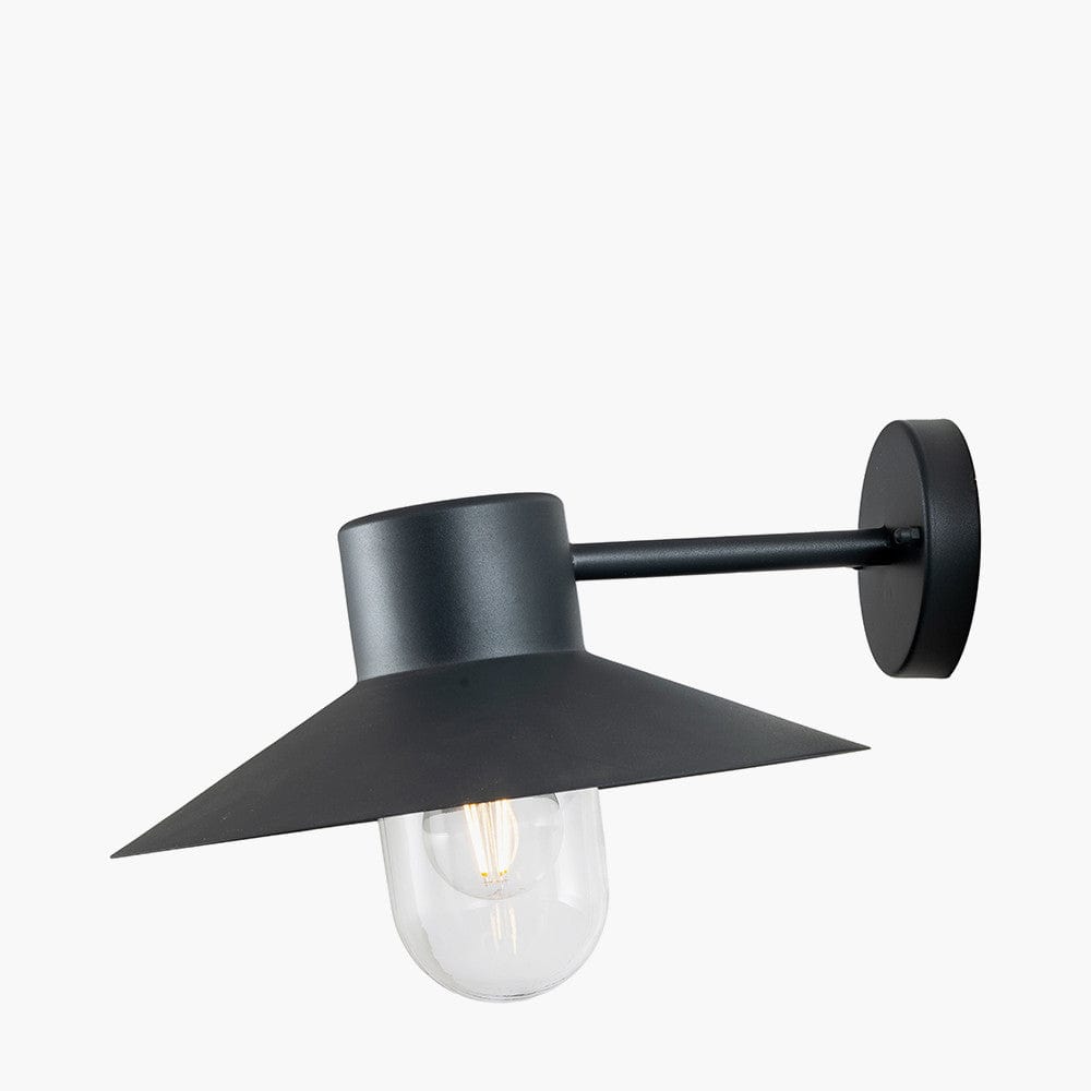 Carina Dark Grey Metal Outdoor Wall Light.