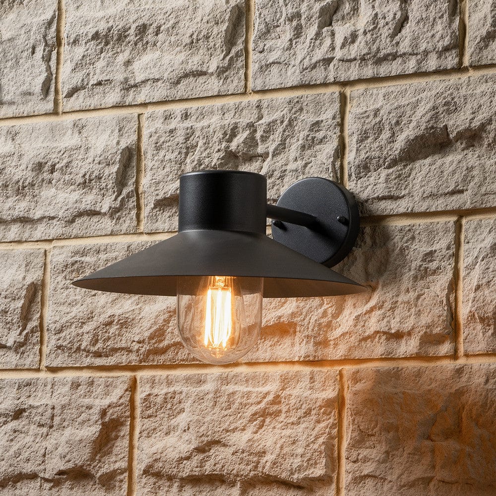 Carina Dark Grey Metal Outdoor Wall Light.
