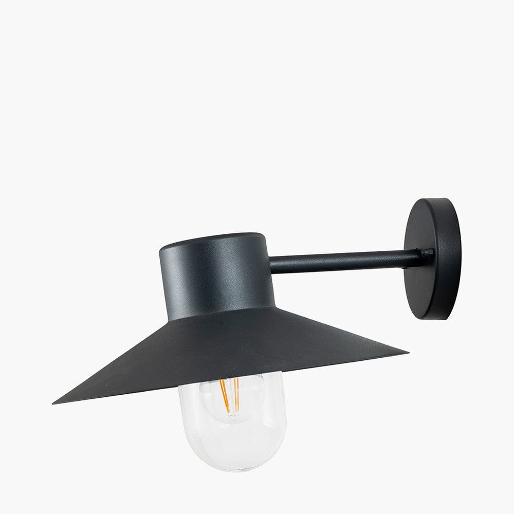 Carina Dark Grey Metal Outdoor Wall Light.