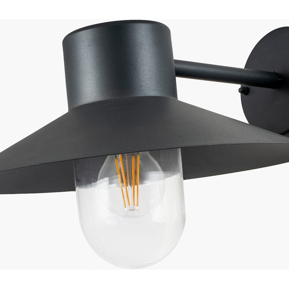 Carina Dark Grey Metal Outdoor Wall Light.