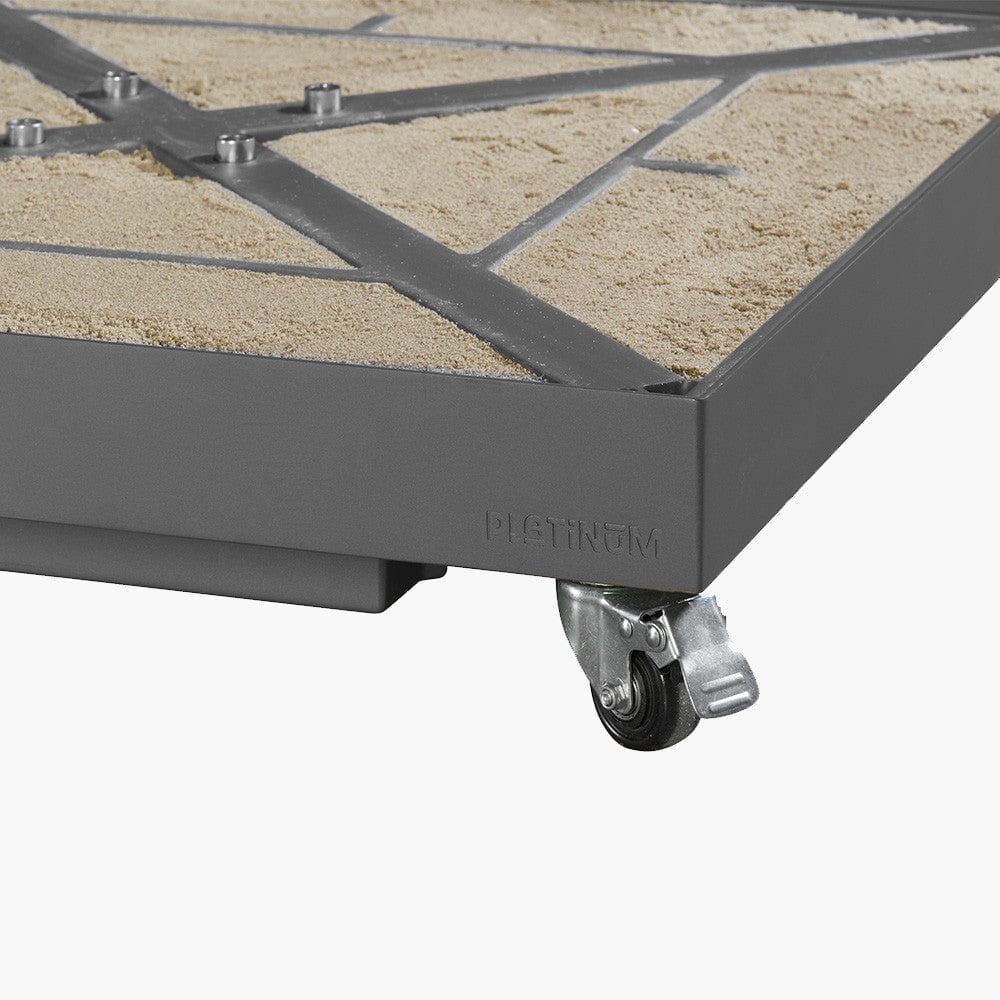 Ceramica Grey 40KG Wheeled Parasol Base.