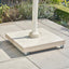 Pacific Lifestyle Outdoors Ceramica Sandstone 90KG Wheeled Parasol Base House of Isabella UK
