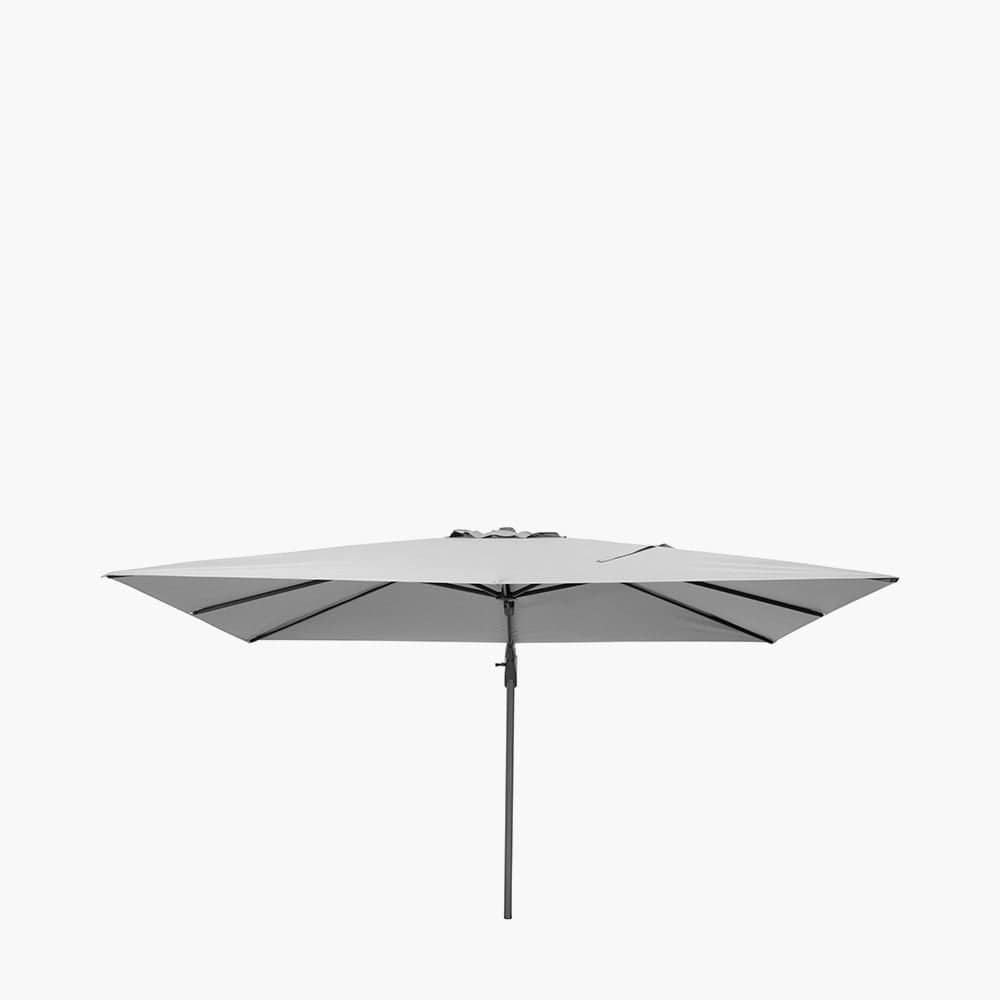 Pacific Lifestyle Outdoors Challenger T2 3.5 x 2.6m Oblong Luna Grey Parasol House of Isabella UK