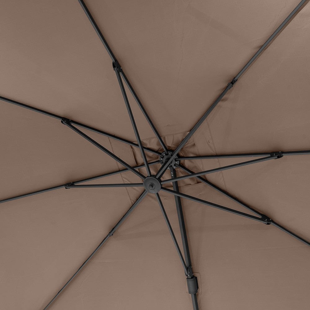 Challenger T2 3.5 x 2.6m Oblong Taupe Parasol.