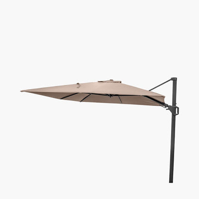 Pacific Lifestyle Outdoors Challenger T2 3.5 x 2.6m Oblong Taupe Parasol House of Isabella UK