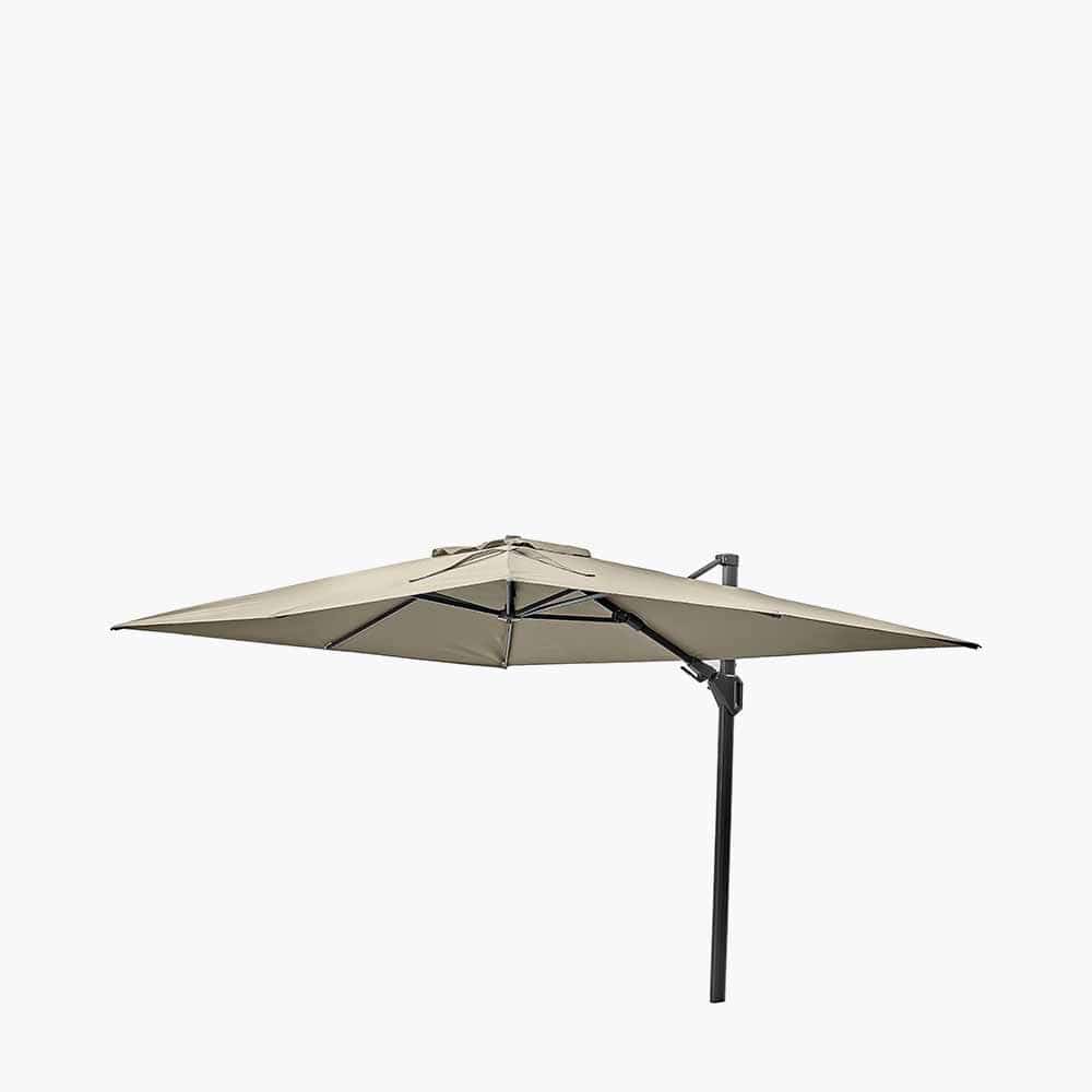 Pacific Lifestyle Outdoors Challenger T2 3.5 x 2.6m Rectangular Champagne Free Arm Parasol House of Isabella UK