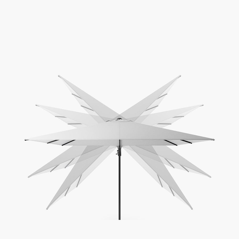 Challenger T2 3.5 x 2.6m Rectangular Premium Faded Black Free Arm Parasol.