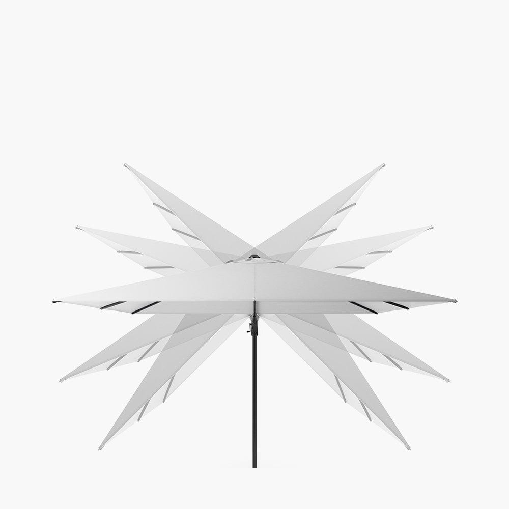 Challenger T2 3.5 x 2.6m Rectangular Sandstone / Champagne Free Arm Parasol.