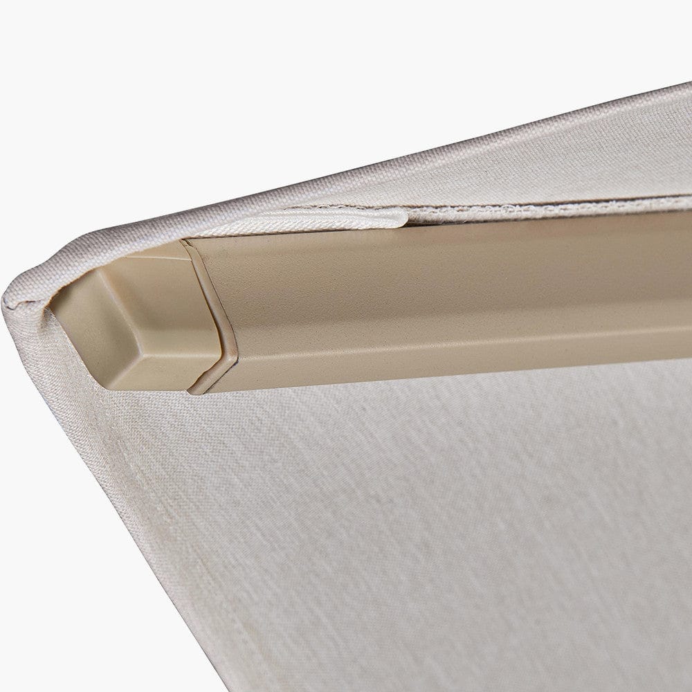 Challenger T2 3.5 x 2.6m Rectangular Sandstone / Champagne Free Arm Parasol.