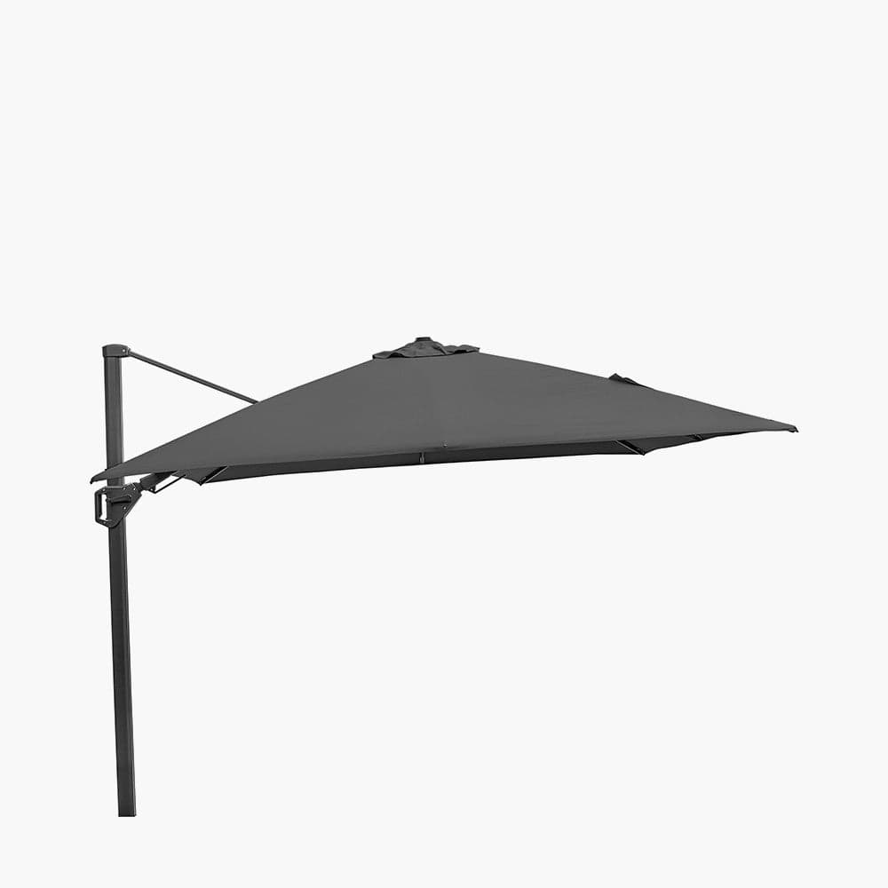 Challenger T2 3m Square Anthracite Parasol.