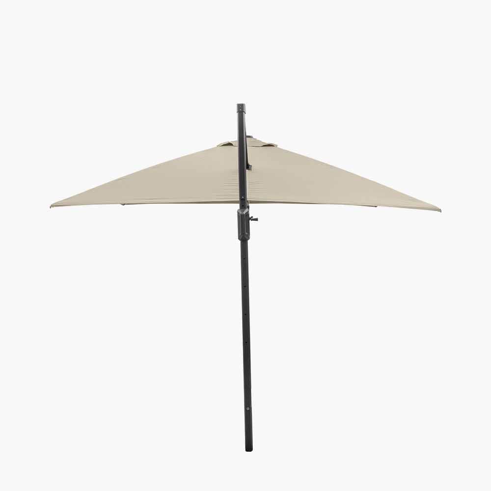Challenger T2 3m Square Champagne Free Arm Parasol.