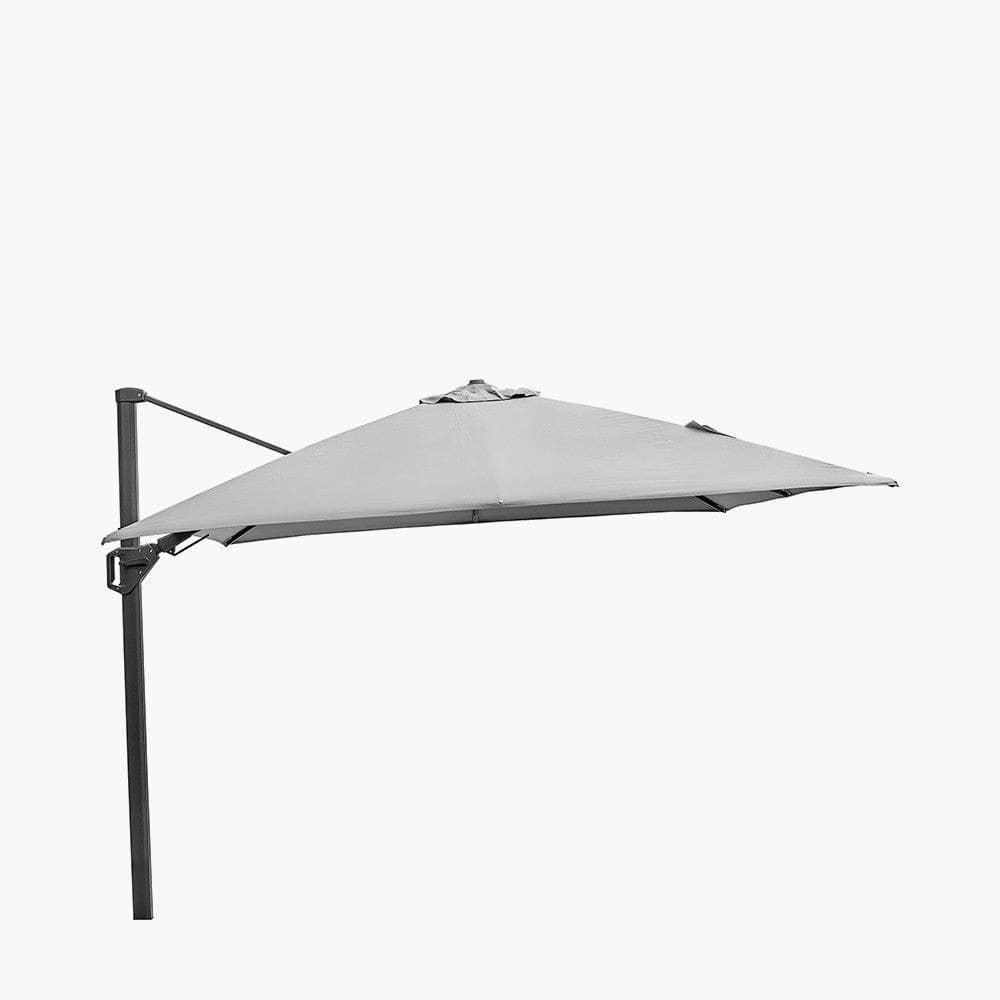 Challenger T2 3m Square Luna Grey Parasol.