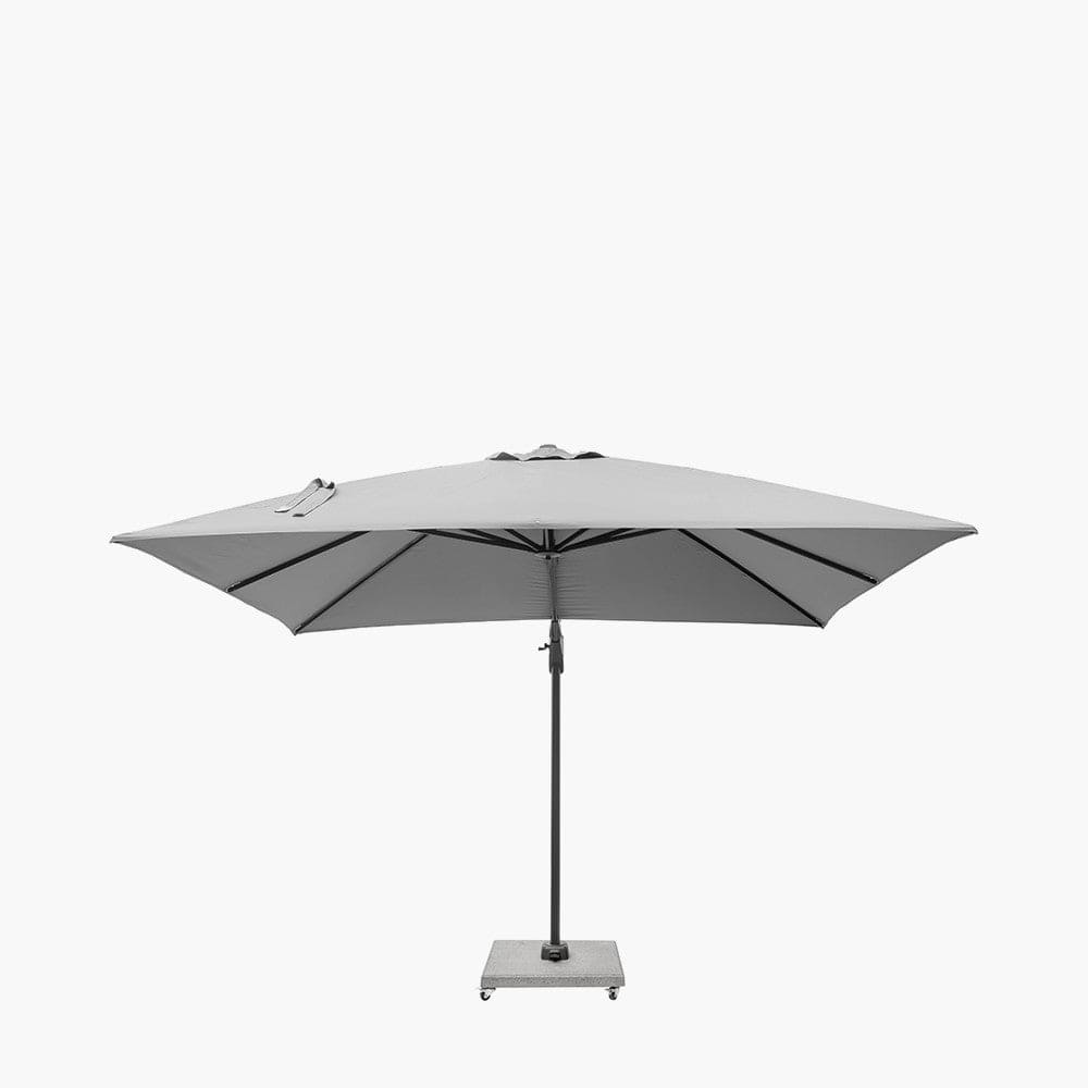 Challenger T2 3m Square Luna Grey Parasol.