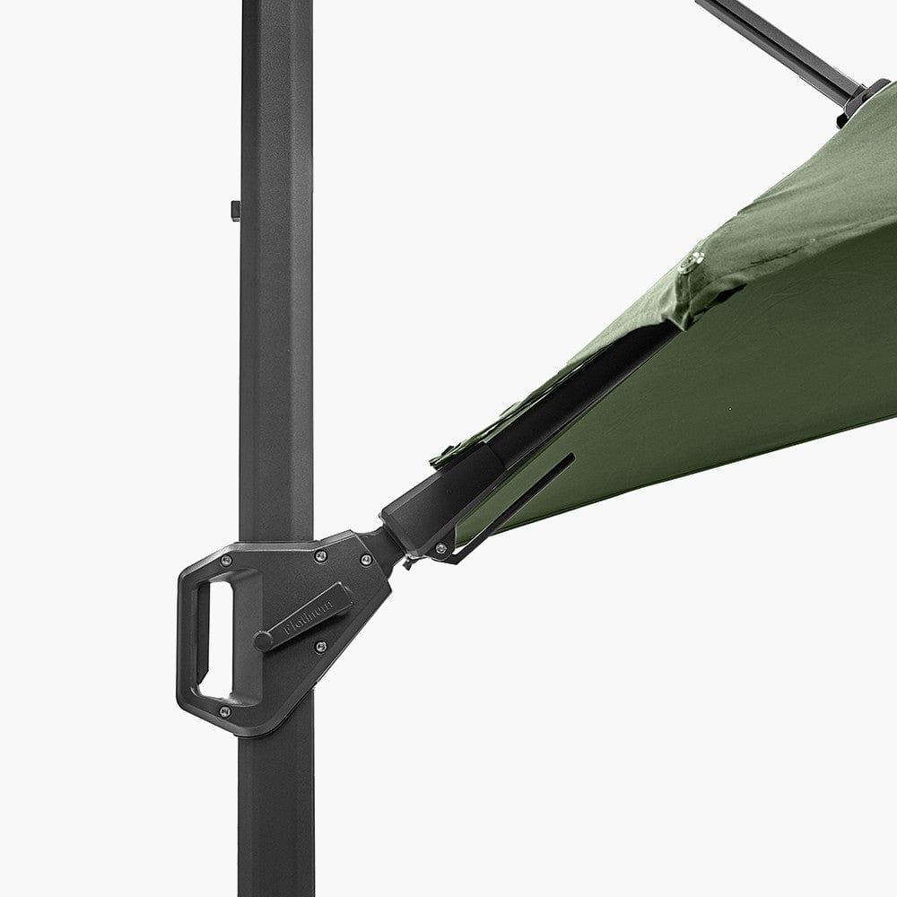 Challenger T2 3m Square Olive Parasol.