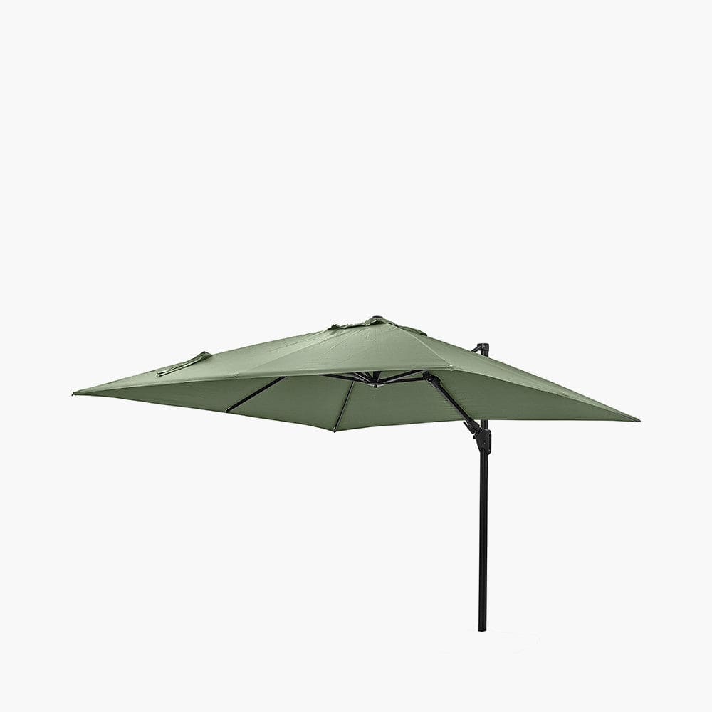 Pacific Lifestyle Outdoors Challenger T2 3m Square Olive Parasol House of Isabella UK