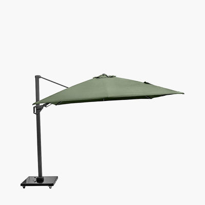 Pacific Lifestyle Outdoors Challenger T2 3m Square Olive Parasol House of Isabella UK