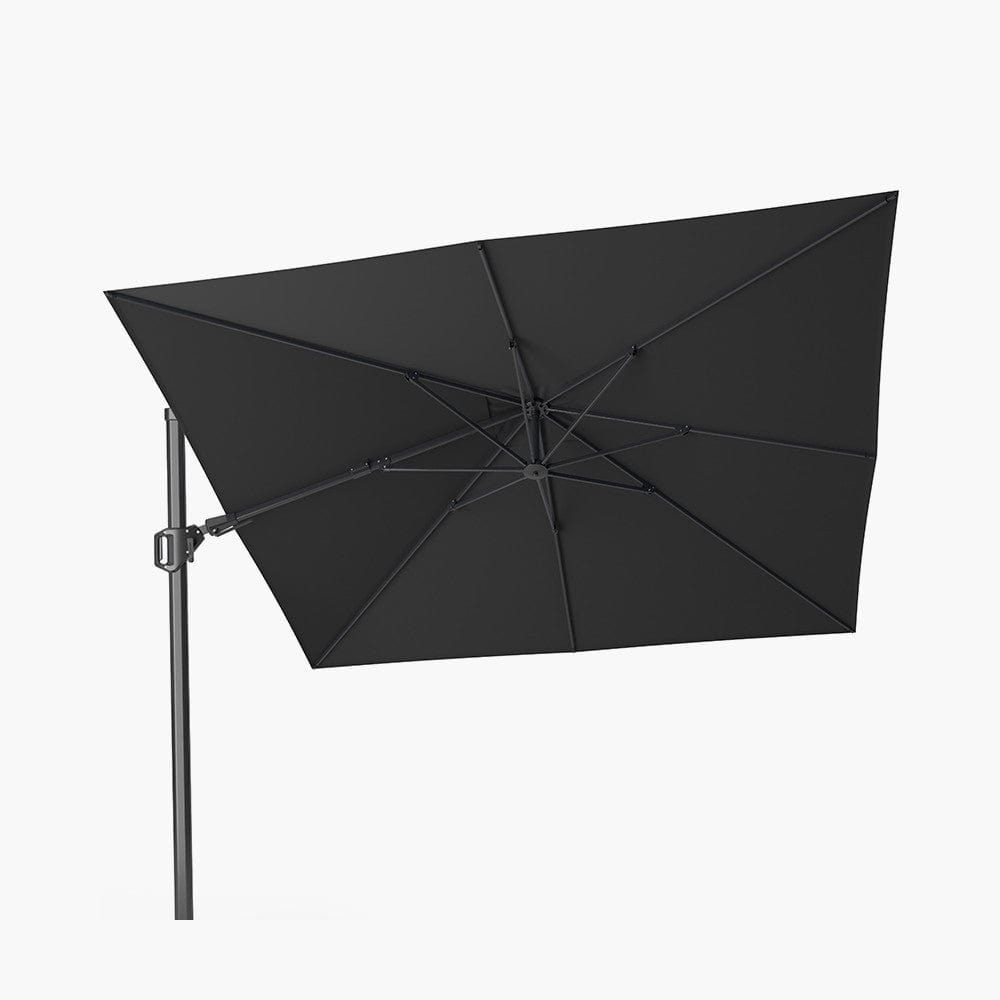Pacific Lifestyle Outdoors Challenger T2 3m Square Premium Faded Black Free Arm Parasol House of Isabella UK