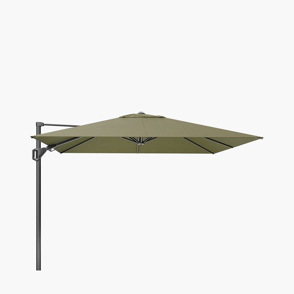 Challenger T2 3m Square Premium Lush Green Free Arm Parasol.
