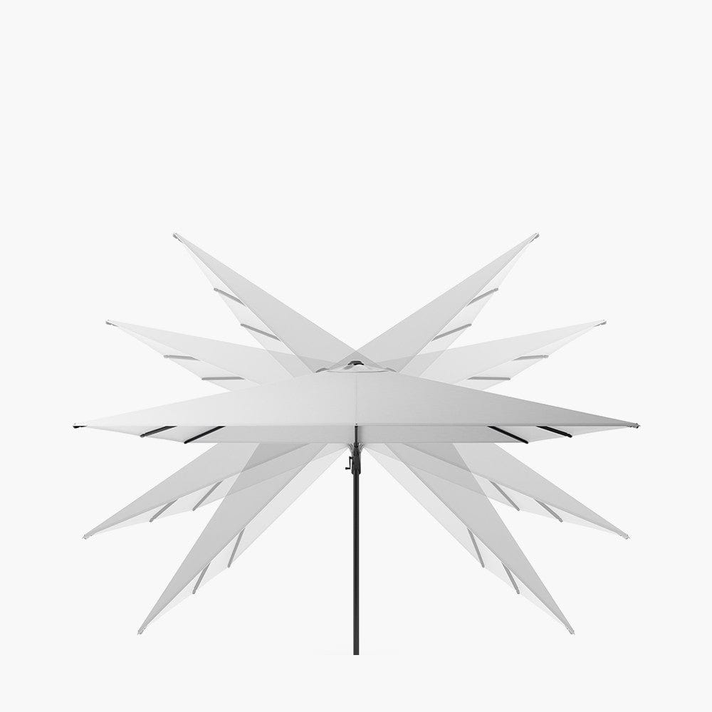 Challenger T2 3m Square Premium Lush Green Free Arm Parasol.