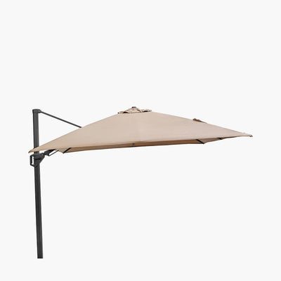 Pacific Lifestyle Outdoors Challenger T2 3m Square Taupe Parasol House of Isabella UK