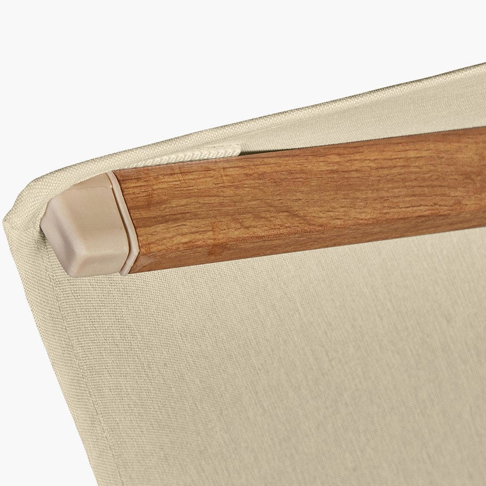 Challenger Teak T2 3m Square Premium Champagne Free Arm Parasol.