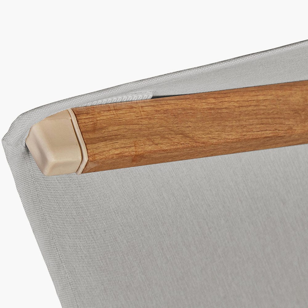 Pacific Lifestyle Outdoors Challenger Teak T2 3m Square Premium Manhattan Grey Free Arm Parasol House of Isabella UK