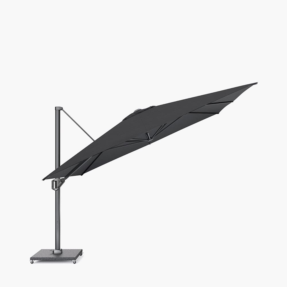 Challenger Telescopic T1 3.5m Square Faded Black Parasol.