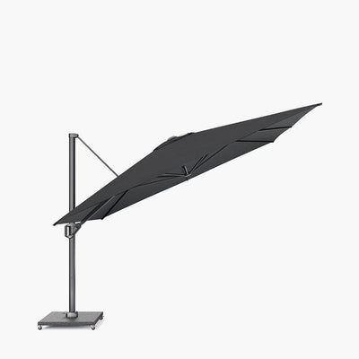 Pacific Lifestyle Outdoors Challenger Telescopic T1 3.5m Square Faded Black Parasol House of Isabella UK