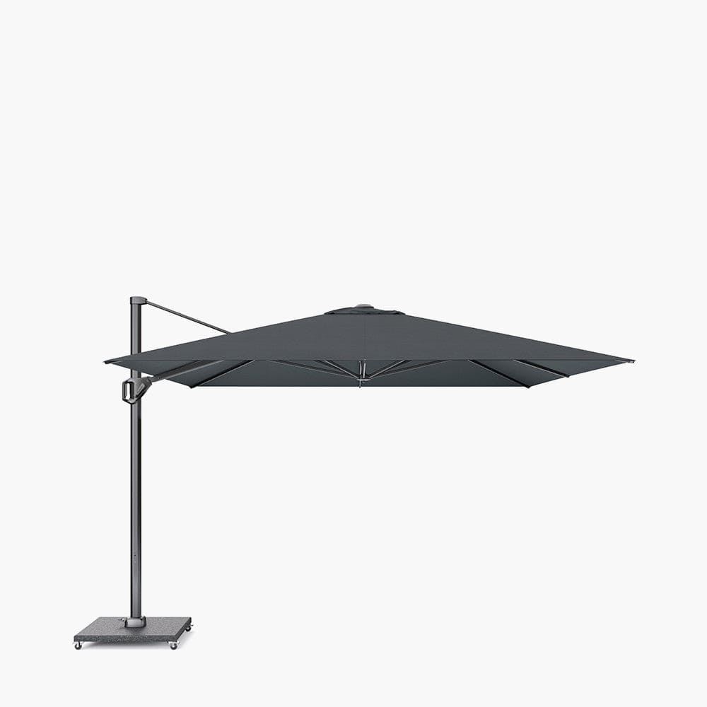 Challenger Telescopic T1 3.5m Square Faded Black Parasol.