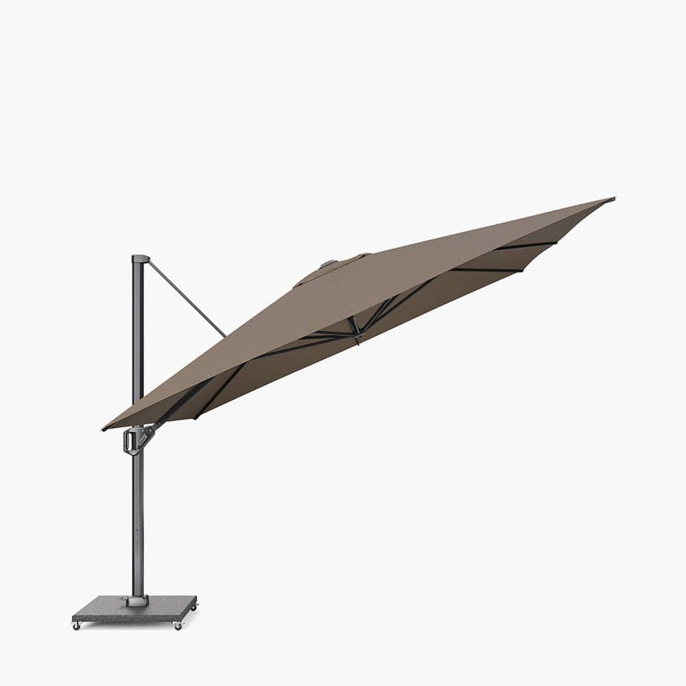 Challenger Telescopic T1 3.5m Square Havana Parasol.