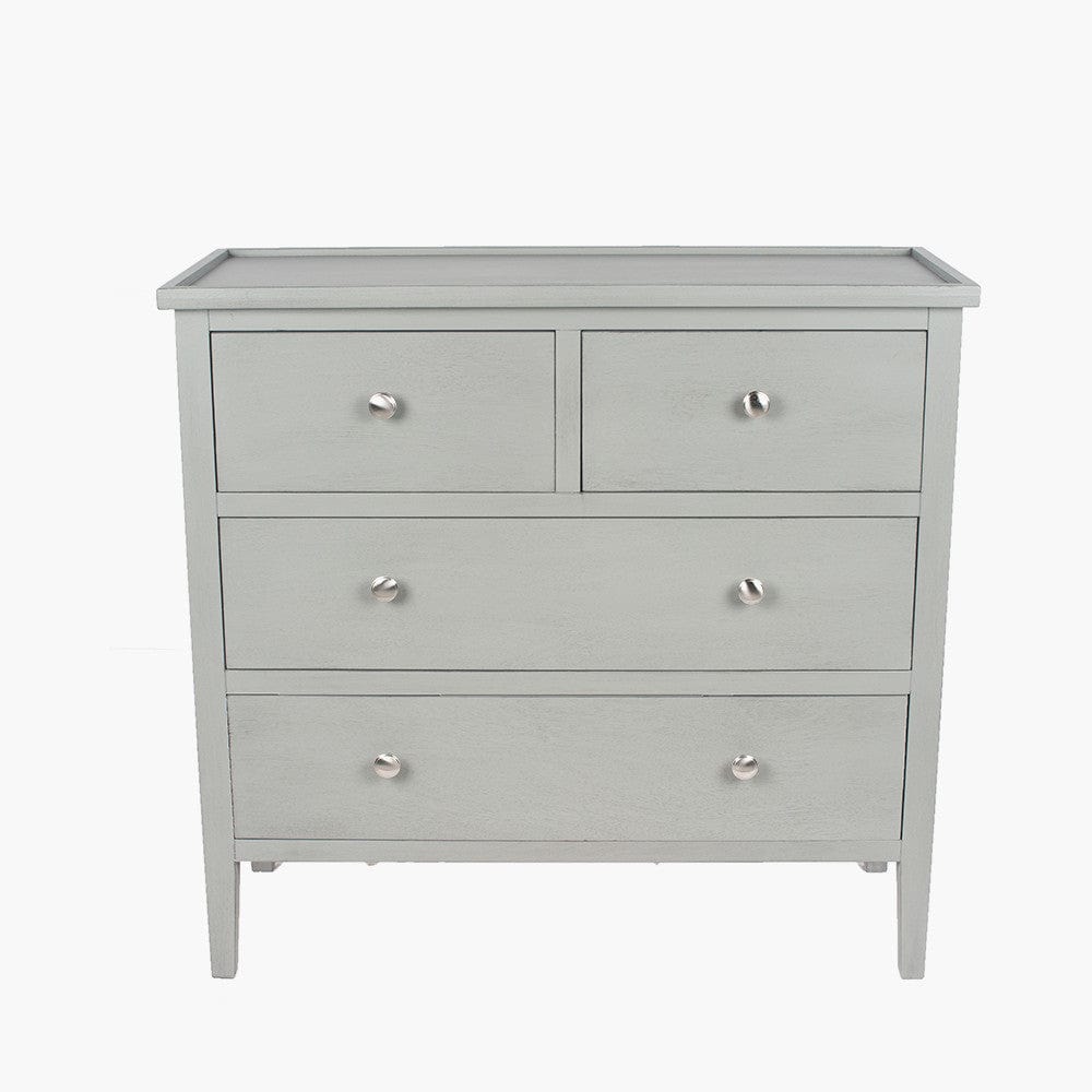 Pacific Lifestyle Outdoors Chelmsford Vendee Grey Pine Wood 4 Drawer Unit House of Isabella UK