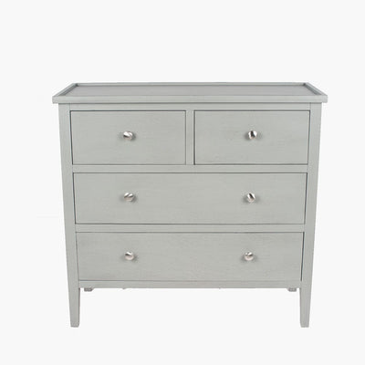 Pacific Lifestyle Outdoors Chelmsford Vendee Grey Pine Wood 4 Drawer Unit House of Isabella UK