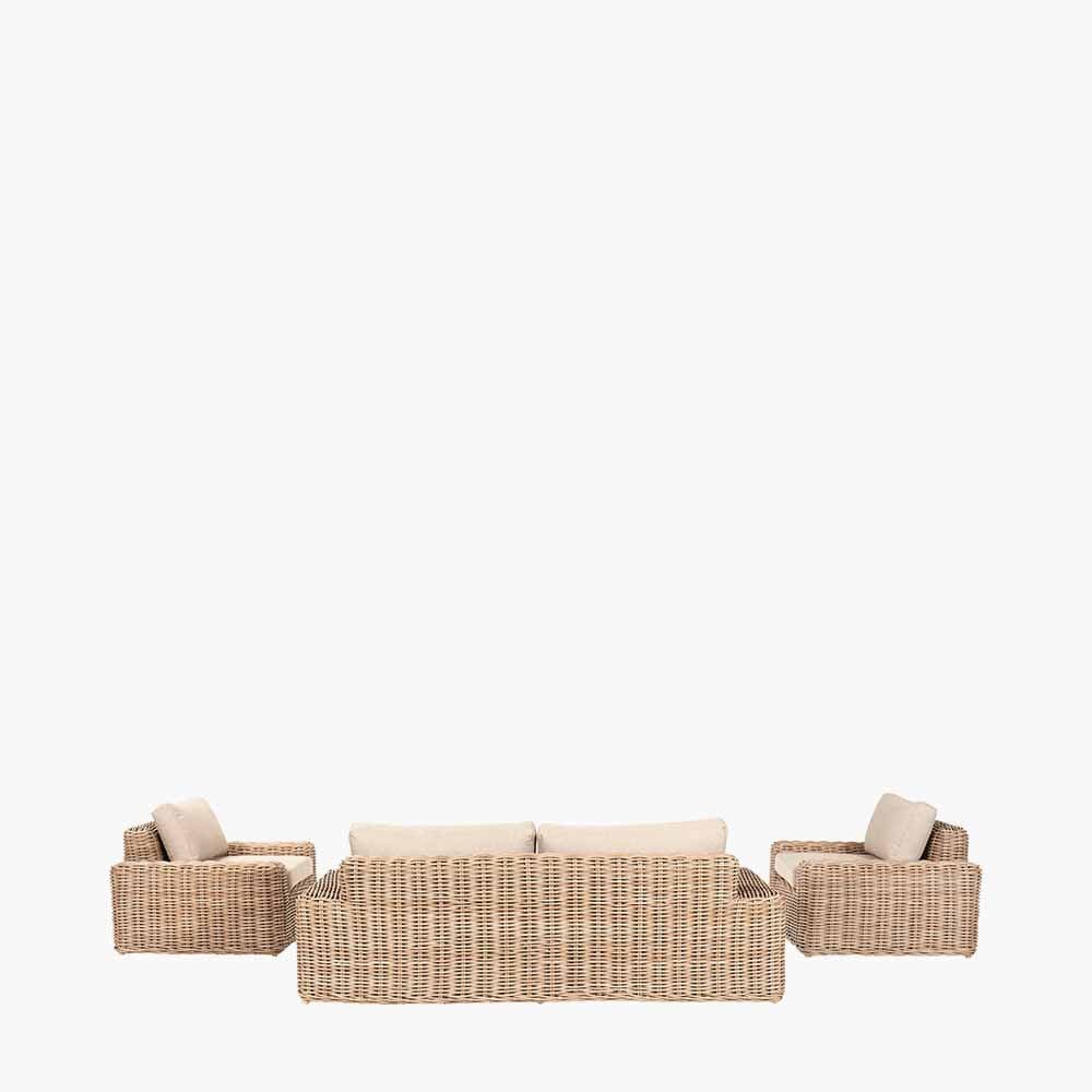 Pacific Lifestyle Outdoors Como Natural Antique Lounge Set House of Isabella UK