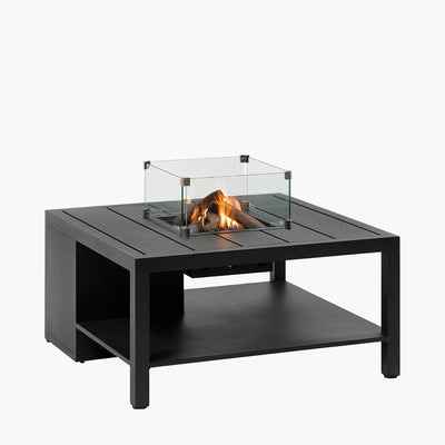 Pacific Lifestyle Outdoors Cosiflow 100 Square Anthracite Fire Pit Table House of Isabella UK