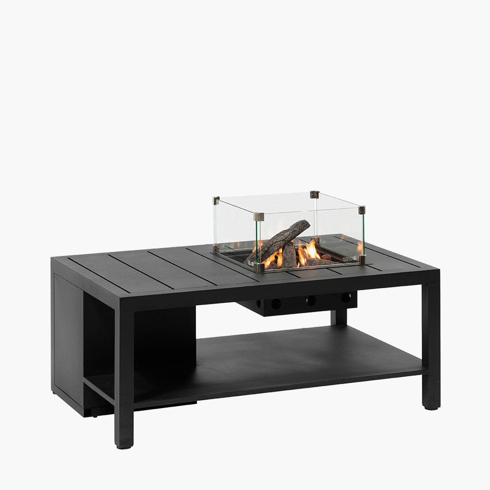 Cosiflow 120 Rectangular Anthracite Fire Pit Table.