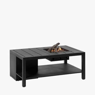 Pacific Lifestyle Outdoors Cosiflow 120 Rectangular Anthracite Fire Pit Table House of Isabella UK