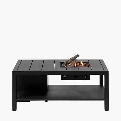 Pacific Lifestyle Outdoors Cosiflow 120 Rectangular Anthracite Fire Pit Table House of Isabella UK