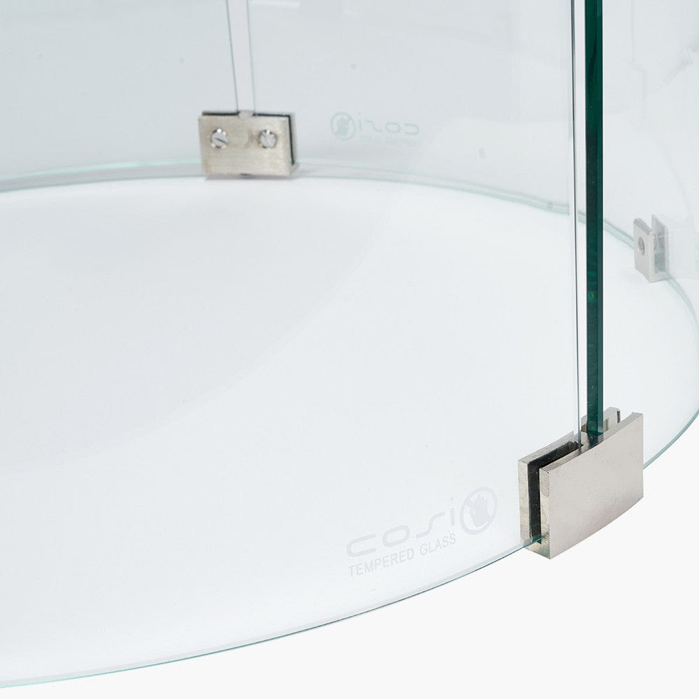 Cosiglass Set Round Fire Pit Large.