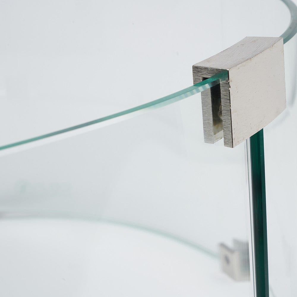 Cosiglass Set Round Fire Pit Large.