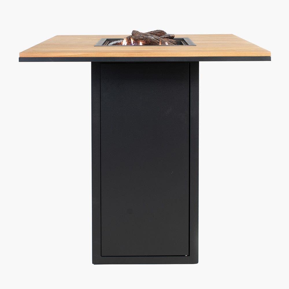 Cosiloft 100 Bar Table Black and Teak.