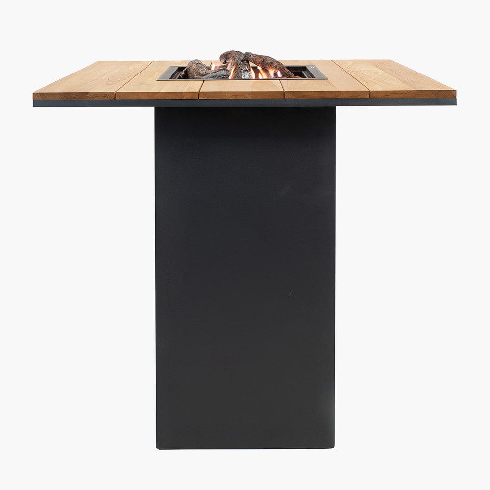Cosiloft 100 Bar Table Black and Teak.