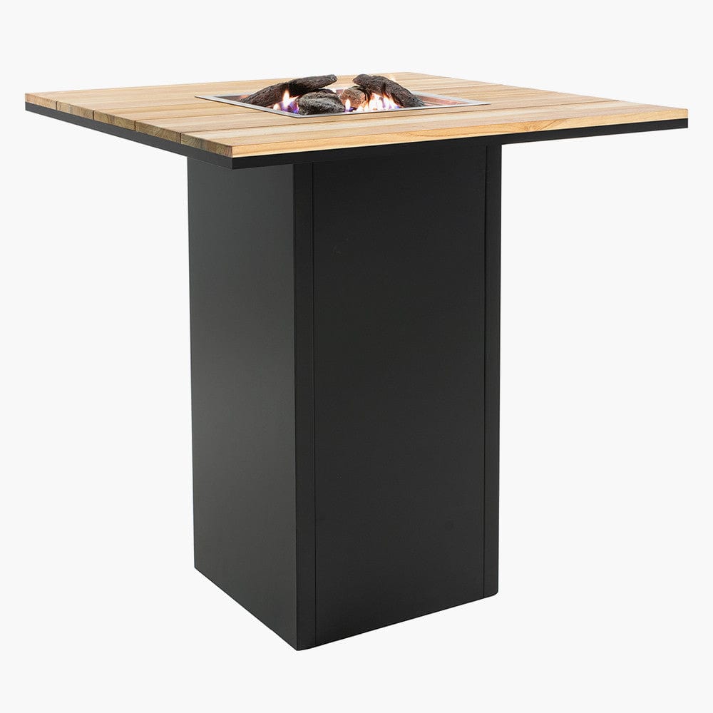 Cosiloft 100 Bar Table Black and Teak.