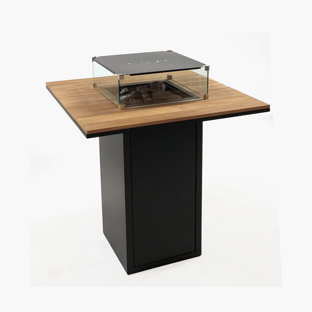 Cosiloft 100 Bar Table Black and Teak.