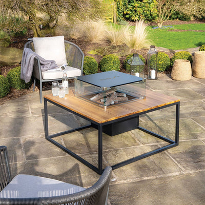 Pacific Lifestyle Outdoors Cosiloft 100 Black and Teak House of Isabella UK