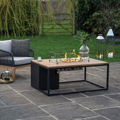 Pacific Lifestyle Outdoors Cosiloft 120 Black and Teak House of Isabella UK