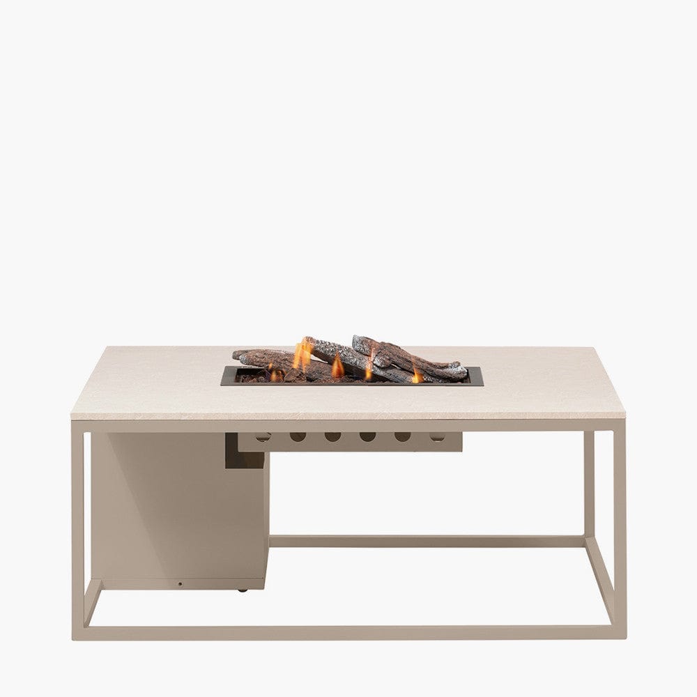 Cosiloft 120 Sandy Beige Fire Pit Table.