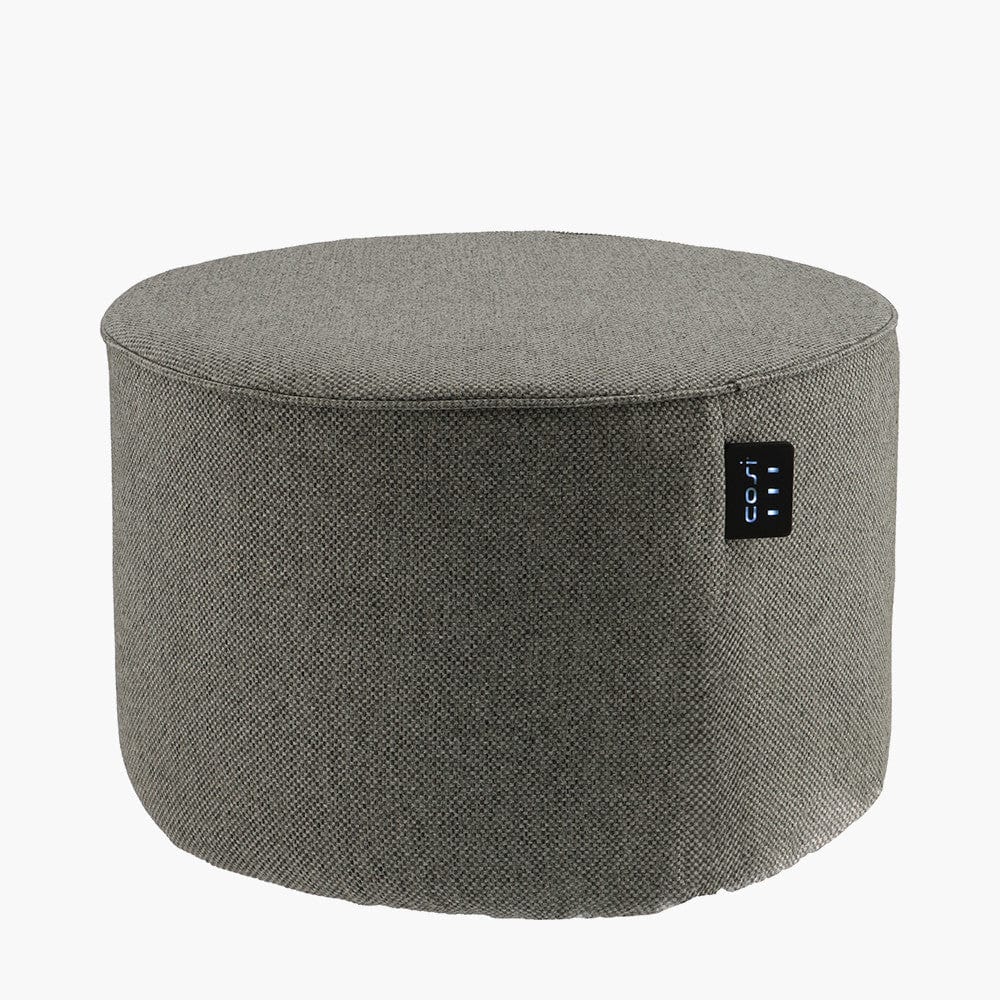 Pacific Lifestyle Outdoors Cosipouf Heated Comfort Grey Low Round 60x38cm high House of Isabella UK