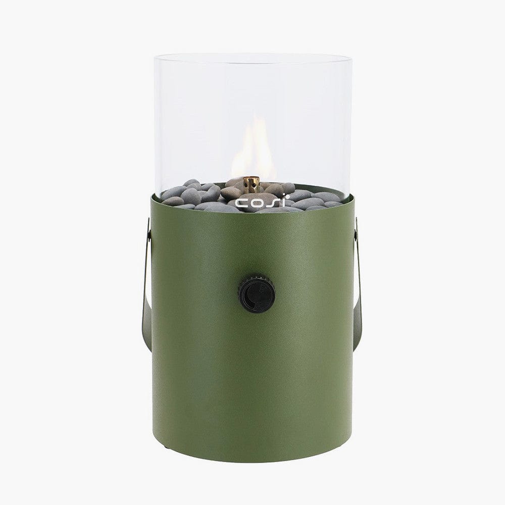 Pacific Lifestyle Outdoors Cosiscoop Moss Green Fire Lantern House of Isabella UK