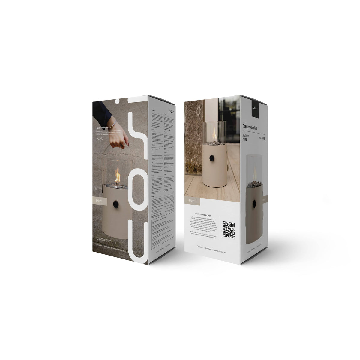 Cosiscoop Taupe Fire Lantern.