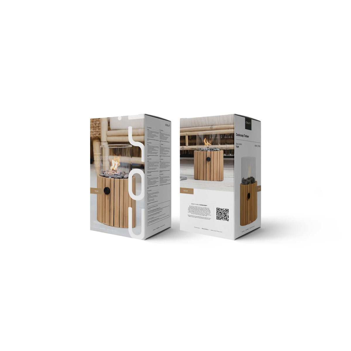 Cosiscoop Timber Round Fire Lantern.